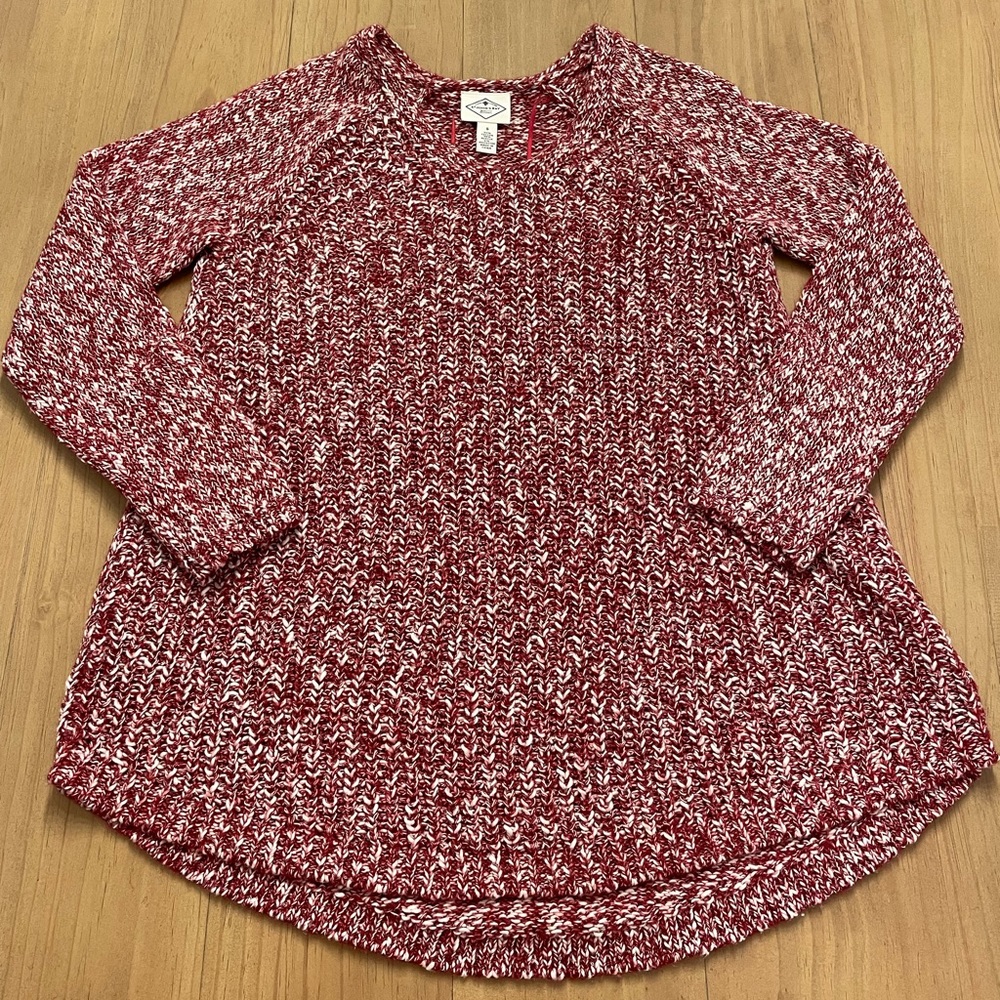 St. John’s Bay Size Small Red & White Sweater